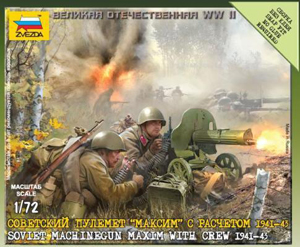 Soviet Machinegun Maxim With Crew 1941-43
