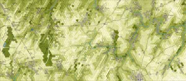Carte Ligny + Quatre Bras